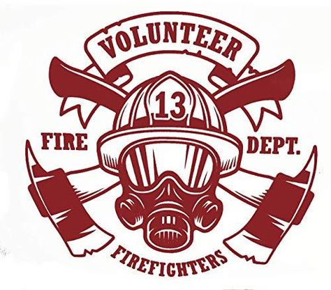 Custom Volunteer Firefighter Vinyl Decal - Fireman Bumper Sticker, for Laptops or Car Windows - Pick Size and Color Vinyl Transfer Firefighter Cross, Firefighter Logo, Firefighter Decals, Firefighter Stickers, Firefighter Art, Vehicle Decals, Cricut Decals, Decal Ideas, Vinyl Sticker Design