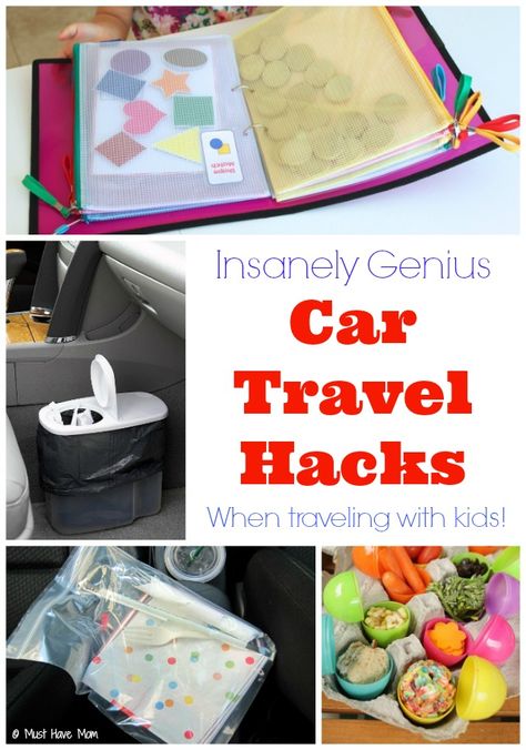 Travel Hacks For Kids, Camping Hacks With Kids, Car Travel Hacks, Hacks For Kids, Road Trip Activities, Diy Hack, Traveling With Kids, Long Car Rides, Road Trip With Kids