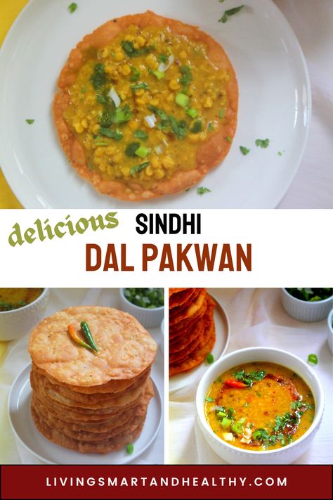 Dal Pakwan is a classic breakfast dish from Sindhi, Indian cuisine. Pakwan is a crisp, fried bread, traditionally served with, chana dal, drizzled with tamarind chutney, cilantro chutney, and chopped onions. Sharing an easy recipe to make this crisp, fried bread, using pantry staples. #dalpakwan #sindhidalpakwanrecipe Dal Pakwan Recipe, Sindhi Recipes, Cilantro Chutney, Punjabi Food, Hashbrown Breakfast Casserole, Breakfast Recipes Indian, Tamarind Chutney, Classic Breakfast, Breakfast Potatoes