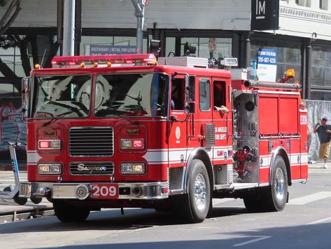 Los Angeles Fire Department Pierce Arrow XT Los Angeles Fire Department, Fire Dept, Fire Department, Angeles, Angel, Los Angeles