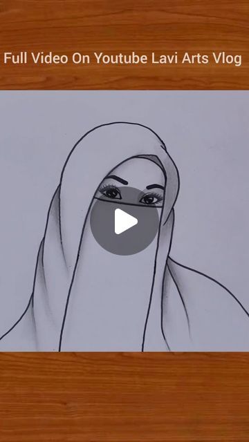 Hijab Girl Drawing, Hijab Girl, Draw Art, Hijabi Girl, Art Sketch, Muslim Girls, Niqab, Step By Step Drawing, Girl Drawing