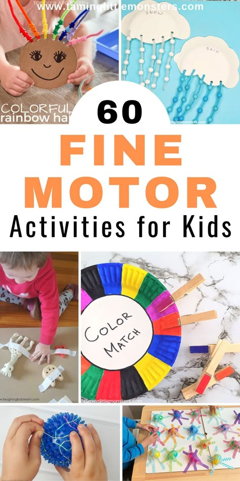 Best Activities For Preschoolers, School Activities For Kindergarteners, Best Fine Motor Activities For Preschool, Fine Gross Motor Activities For Preschoolers, Fine Motor Diy Activities, All About Me Preschool Theme Activities Fine Motor, Class Activities For Preschoolers, Pre Toddler Activities, How To Improve Fine Motor Skills