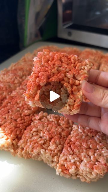 Manda on Instagram: "🥭Li Hing Mango Rice Krispies Treats 

📝Story time with Manda: Li Hing and I had a complicated past where I went from hating it to loving it. For context, Li Hing is like this sour, sweet, tart, dried plum powder that you can put on shave ice, fruit, arare, malasadas, etc. But in my rebellious years, if I stepped out of line, my mom made my sister and I eat full umeboshis as punishment. It was SO SOUR and tart and it was just not a good time. But since then, I have come to appreciate umeboshi, Li Hing, and other spin offs of the sour/dried plum. My favorite ways to eat it are on mangos, watermelon or on a nice pile of shave ice with condensed milk. 

If you haven’t ever had Li Hing powder, I think that is worth the try especially if you love seasonings like tajin or c Ono Kine Recipes, Mango Rice, Ice Fruit, Rice Krispies Treat, Puffed Rice Cereal, Dried Plums, Shave Ice, Rice Krispies Treats, Krispies Treats