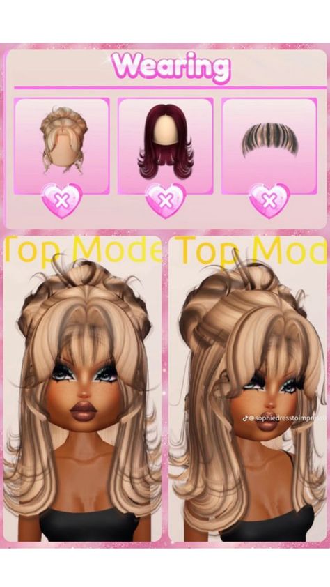 Dress to impress Dress To Impress Cute Hair Combos, Pose 28 Dress To Impress, Hairstyles Dress To Impress, Dress To Impress Update, Over Dressed Dress To Impress, Dress To Impress Outfit Tutorial, Minimalist Dress To Impress, Free Dress To Impress Outfits, Top Model Dress To Impress Outfit