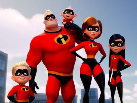 *DASHIELL (Dash), MR. INCREDIBLE/BOB PARR, JACK-JACK, ELAST-I-GIRL/HELEN PARR & VIOLET PARR ~ The Incredibles, Netflix Movies For Kids, Best Kid Movies, Disney Incredibles, Violet Parr, Animation Disney, Pixar Films, Disney Pixar Movies, Kids' Movies, E Tattoo