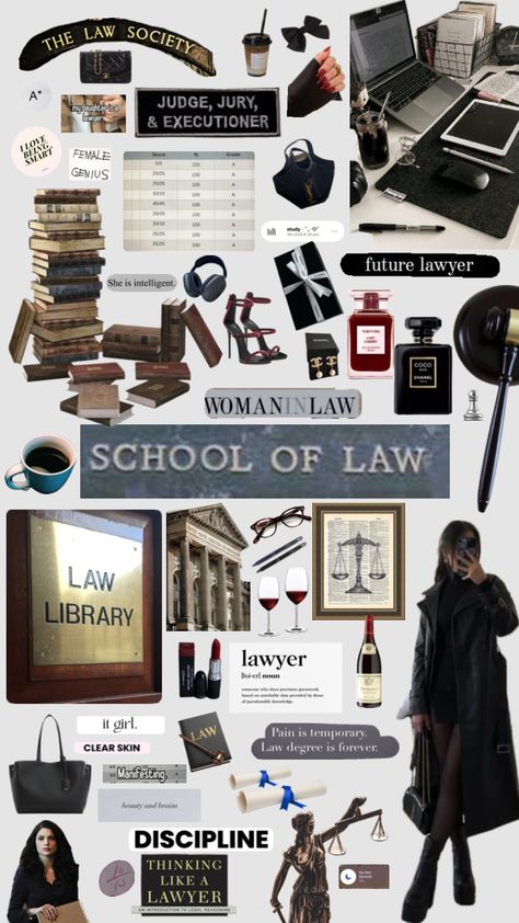 lawyer aesthetic manifesting motivation studyspo moodboard Law School Preparation, Lawyer Aesthetic, Motivation Help, Law School Life, Dream Life Goals, Law School Inspiration, My Future Job, Career Vision Board, Dream School