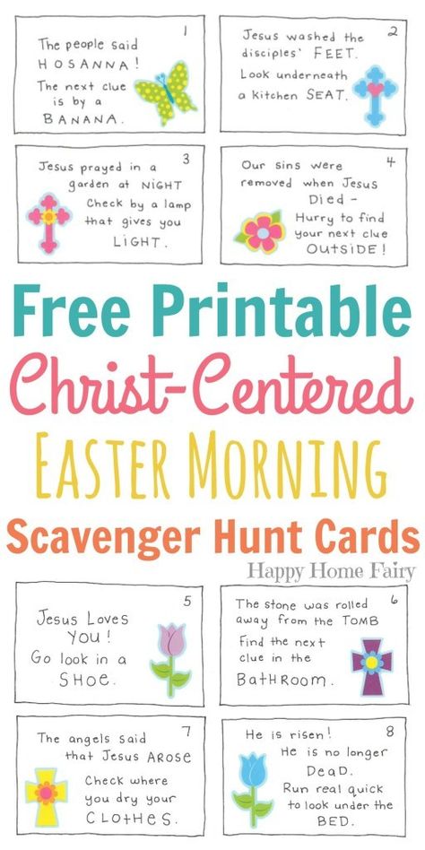 Scavenger Hunt For Preschoolers, Bible Scavenger Hunt, Christ Centered Easter, Easter Scavenger Hunt, Happy Home Fairy, Resurrection Day, Easter Preschool, Easter Hunt, Easter Games