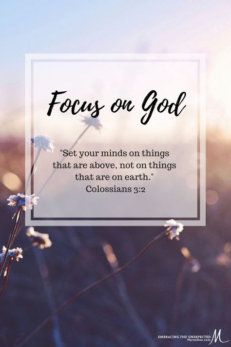 I believe we all can thrive in the midst of the unexpected. However, to do so, it will be dependent on where we put our focus. Where is your focus?#uncertainty #mareedee #embracingtheunexpected #God #thrive #focusGod Focus On God, Sweet Thoughts, Goal Setting Planner, Christian Growth, Embrace Life, Seeking God, God The Father, God's Plan, Christian Blogs