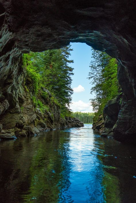 Caddy Lake Tunnel at the Whiteshell Provincial Park, Manitoba, Canada Manitoba Travel, Canadian Road Trip, Winnipeg Canada, Canadian Travel, Canada Road Trip, Manitoba Canada, Canoe Trip, Lake Resort, See The Northern Lights