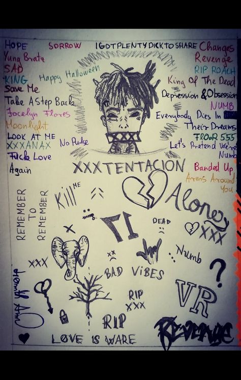 Jahseh Drawing, Xxxtancion Drawing Easy, Xxtentacion Drawing, Tentacion Drawing, Xxxtentaci̇on Drawing, Xxtenations Drawings, 666 Drawing, Xxxtentaction Tattoo, Lyric Drawings