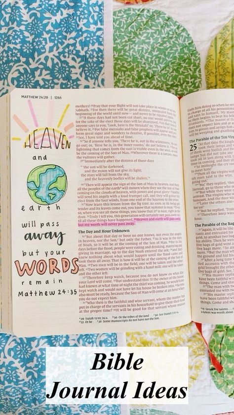 Unlock Divine Creativity with These Bible Journaling Ideas! 67 Prayer Bored, Doodling Drawings, Bible Highlighting, Creative Bible Journaling, Church Notes, Journal Bible Quotes, Bible Journal Notebooks, Journaling Techniques, Gospel Bible