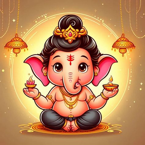 Divine Delight: Bal Ganesh's Joyful Journey Ganesha Art Cute, Bal Ganesh Sketch, Cartoon Ganesha Drawing, Little Ganesha Cute Hd Wallpaper, Ganpati Cute Images, Bal Ganesh Painting, Ganesh Art Drawing, Ganesh Cute Drawing, Cute Ganesha Drawing For Kids