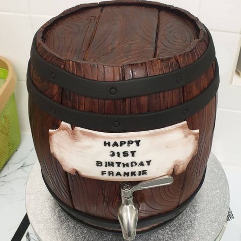 Whiskey Barrel Cake, Barrel Cake, Evan Williams, Cake Style, Fashion Cakes, Food Cake, Whiskey Barrel, I Made It, Made It