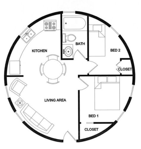 Tiny Dome House Plans, Dome Tiny House, Domed House, Dome Cabin, Grain Bin House, Round House Plans, Casa Hobbit, Circle House, Silo House