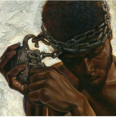 Dope Black Art, Powerful Message Powerful Mind Art, Black Freedom Art, Black Kings Art, Black Struggle Art, Black Liberation Art, Black Rennaisance Art, Black Slaves Art, Liberation Art, Black Slaves Painting