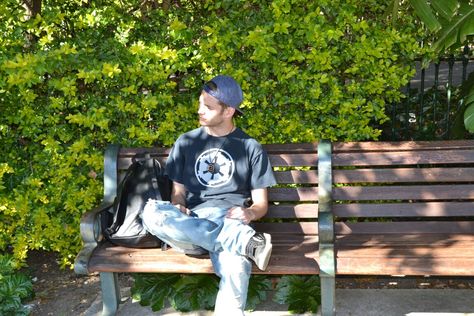 BloodRosePhotography Sitting On Bench Reference, Sitting On A Bench Poses, Sitting On Bench Pose, Person Sitting On Bench, Sitting On A Park Bench, Bench Drawing, Sitting On A Bench, Reference Pics, Brain Rot