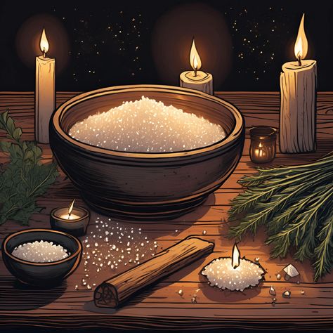 Salt: Magical Properties and How to Use It in Witchcraft Salt Magical Properties, Salt In Witchcraft, Salt Witchcraft, Prosperity Spell, Grounding Exercises, Sprinkle Salt, Ritual Bath, Cleansing Crystals, Beltane