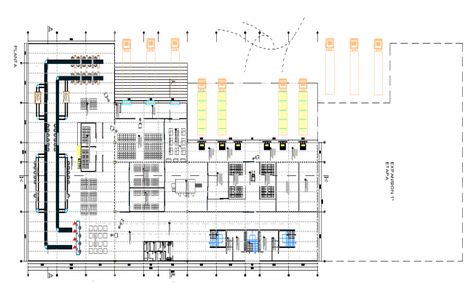 Manufacturing industrial plant departmental floor plan details dwg file Factory Plan Layout, Factory Design Industrial Layout, Factory Design Industrial, Warehouse Layout Floor Plans, Factory Architecture Industrial Facade, Modern Factory Architecture, Manufacturing Factory Design, Factory Plan, Factory Layout