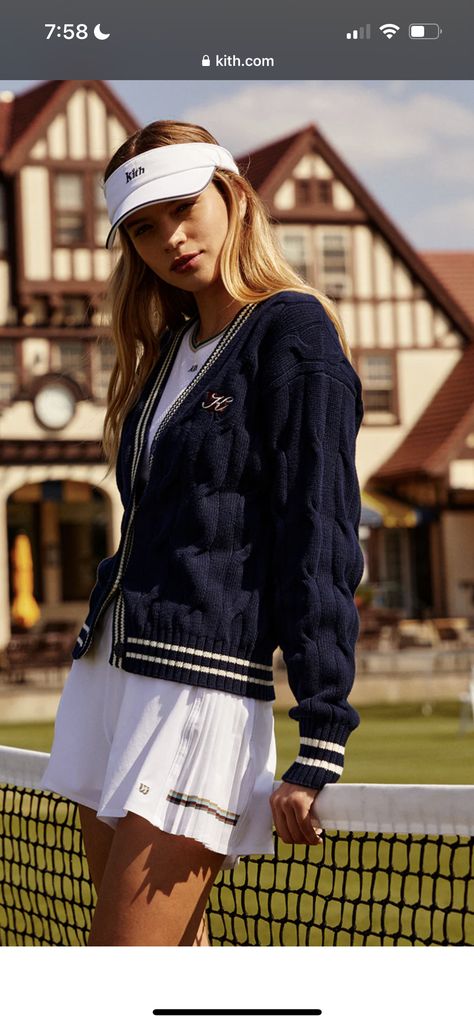 Trendy Golf, Old Money Outfits, Kith Women, Vintage Tennis, Chique Outfits, Tennis Fashion, Estilo Preppy, Money Aesthetic, Golf Outfits Women