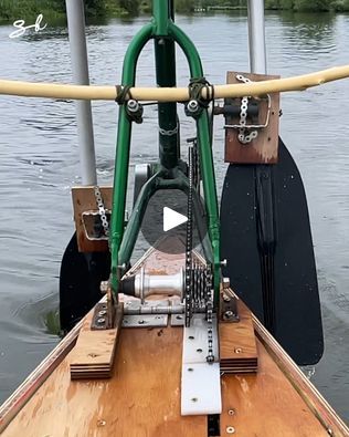 3.4M views · 55K reactions | Innovative Pedal Boat | boat, engineer, motorcycle | This engineer modified his boat using an old bike and paddles to make this crazy pedal paddle boat 🛶 | By Supercar Blondie | Facebook Supercar Blondie, Pedal Boats, Pedal Boat, Paddle Wheel, Lake Fun, Paddle Boat, Old Bikes, Boat Design, Paddles