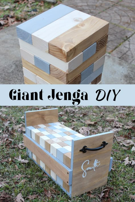 2x4 Jenga Diy, Wooden Outdoor Games Diy, Large Jenga Diy Backyard Games, Life Size Jenga Diy, Diy Outdoor Jenga Set, Wood Outdoor Games, Outdoor Wood Games Diy, Yard Jenga Diy How To Make, Diy Lawn Jenga