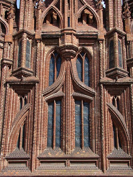 Brick Gothic, Architecture 101, Gothic Mansion, Marble House, House Outer Design, Brick Detail, Brick Arch, Brick Art, Outer Design