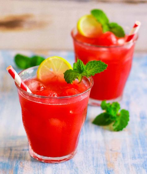 Watermelon Lime Agua Fresca, Best Chicken Ever, Cooks Illustrated Recipes, Spicy Cocktail, Summer Coolers, Tasty Drinks, Watermelon Ice, America's Test Kitchen Recipes, Agua Fresca