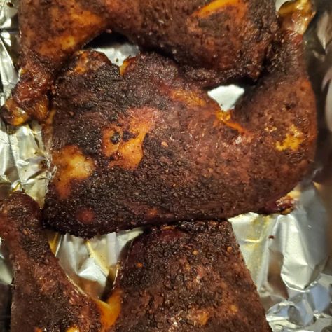 Smoked Chicken Leg Quarters Smoked Chicken Quarters Electric Smoker, Smoked Chicken Leg Quarters, Smoked Chicken Quarters, Italian Marinated Chicken, Chicken Leg Quarter Recipes, Camping Foods, Leg Quarters, Chicken Quarters, Chicken Leg Quarters