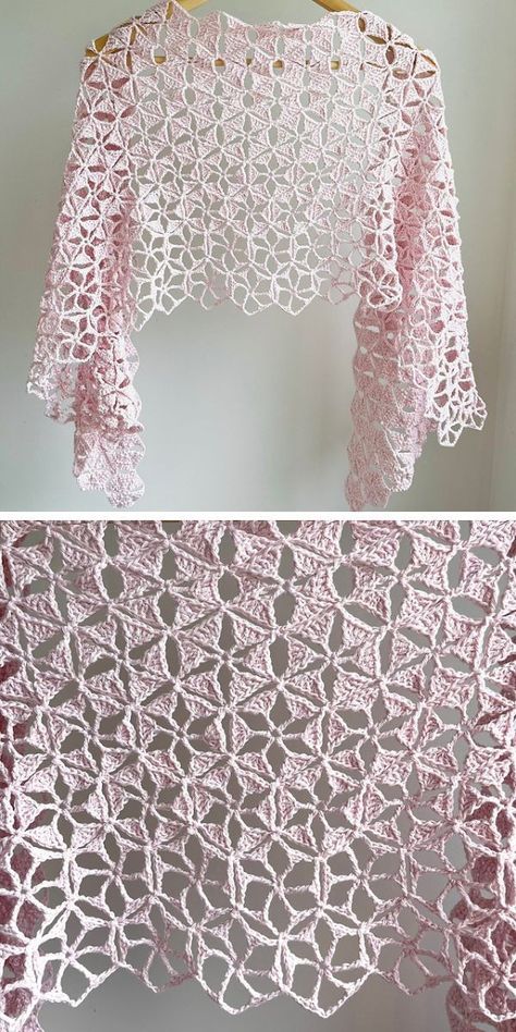 Crochet Lace Bolero Free Pattern, Lacy Crochet Patterns Free, Crochet Chart Pattern Free, Crochet Wedding Shawl Pattern Free, Lacy Crochet Shawl Pattern Free, Shrug Crochet Pattern Free, Free Shawl Patterns, Lace Shawl Knitting Patterns, Lace Crochet Patterns