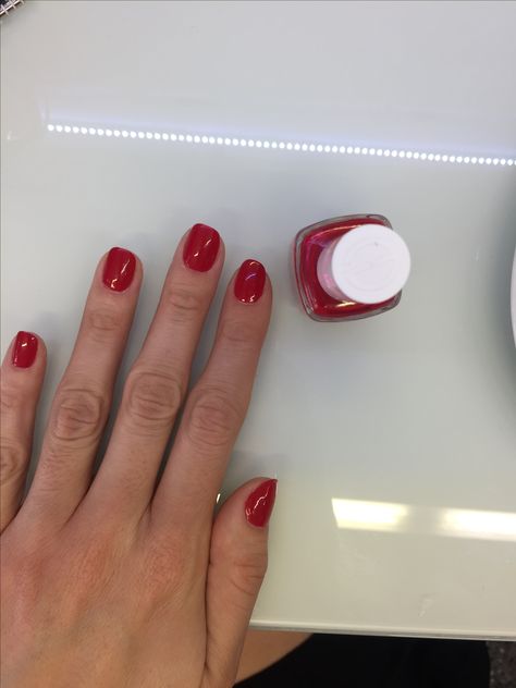 Really Red Essie Essie Really Red, Essie Not Red-y For Bed, Essie Red Nail Polish, Natural Nails Manicure, Red Y, Nail Polish Art, Red Nail Polish, Red Nail, Nails Manicure