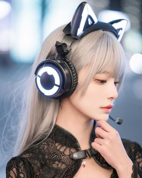 Cat Ear, Gaming Headset, Noise Reduction, Cat Ear Headphones, Over Ear Headphones, Headset, Headphones, Gaming, Gift Card