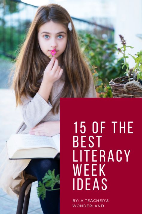 15 of the Best Literacy Week Ideas - A Teacher's Wonderland Literacy Week Ideas Elementary, Literacy Week Ideas, Literacy Week Activities, Literacy Day Activities, Reading Week Ideas, Genres Of Literature, Functional Literacy, Literacy Week, Drop Everything And Read