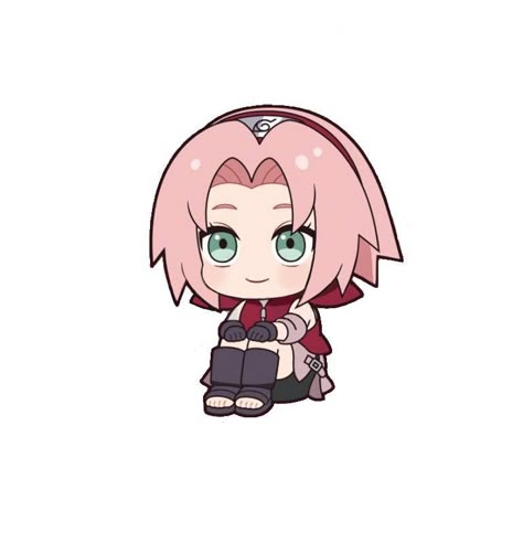 Chibi Sakura, Chibi Naruto Characters, Sakura Stickers, Sakura Haruno Icons, Sasuke Chibi, Cute Sakura, Naruto Chibi, Avengers Coloring, Kawaii Phone Case