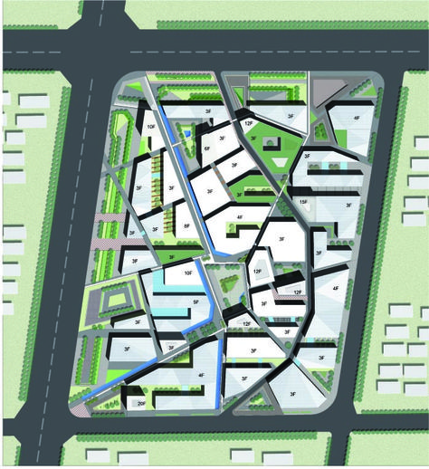 Mixed-Used Masterplan of YueHaiWanJia Commercial District (6) Site Development Plan, Urban Spaces Design, Masterplan Architecture, Presentation Graphics, Urban Concept, Urban Design Diagram, Urban Analysis, Urban Design Architecture, Commercial And Office Architecture