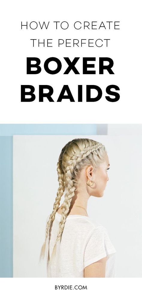 How to do a boxer braid Dutch Boxer Braids, Boxer Braids Tutorial, Boxer Braids Hairstyles, Dutch Braid Tutorial, Braids Step By Step, Braiding Your Own Hair, Top Braid, Boxer Braids, Braid Inspiration