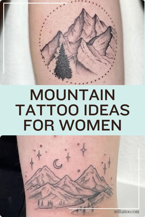 mountain tattoos for women, small and simple mountain tattoos, arm and half sleeve mountain tattoos for women Mountain Range Tattoo Simple, Mountain Tattoos For Women, Mountain Sleeve Tattoo, Easy Half Sleeve Tattoos, Mountain Tattoo Ideas, Moutain Tattoos, Small Nature Tattoo, Small Mountain Tattoo, Self Tattoo