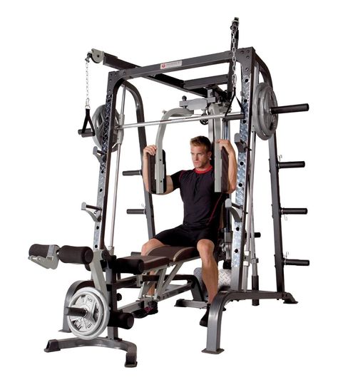 Amazon.com : Marcy Diamond Elite Smith System with Linear Bearings : Smith Machines : Sports & Outdoors Smith System, Workout Stations, Weight Training Programs, Gym Machines, Smith Machine, Best Home Gym, Home Gym Design, Body Training, Squat Rack