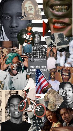 Asap Rocky Collage, Iphone Wallpaper Preppy, Pretty Flacko, A$ap Rocky, Collage Wallpaper, Rap Aesthetic, Asap Rocky, Abstract Art Inspiration, Kendrick Lamar