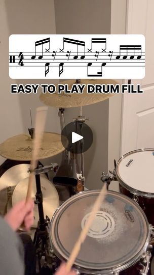 1.6K views · 643 reactions | Drum fill tutorial 📖 

A beginner friendly creative drum fill which adds some good techniques. It requires you to coordinate hands and feet with hi hat sticking accents and the bass drum. 

Don’t let the drum sheet music scare you. This is a fill you can get with some practice on the kit. 

This is what I love about the drums. This drum fill pattern was in a recent video. It is just played on different parts of the kit (added a few bass drum notes too) but it sounds completely different! 

Anywho, drums are awesome and so are you! Get to playing 🥁 
#drumfilllesson #creativefill #drummingtips #drummingideas #learndrums #thoucandrum | Thou Can Drum | thoucandrum · Original audio Learn Drums, Drum Notes, Drums Sheet, Drum Sheet Music, Drum Music, Drum Lessons, The Drums, Bass Drum, Drum And Bass