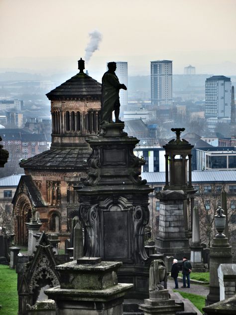 https://flic.kr/p/2eRexph | Glasgow Cathedral and Necropolis | Glasgow Cathedral and Necropolis Necropolis Glasgow, Glasgow Aesthetic, Glasgow Bucket List, Glasgow Photography, Grave Statues, Victorian City, Glasgow Necropolis, Cemetery Gates, Gothic Academia