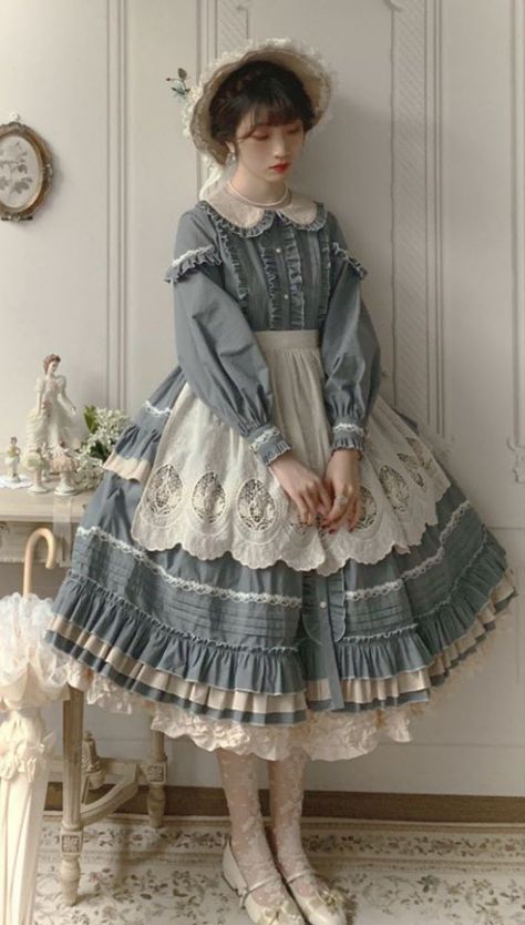 【-Fleeting Time-】 Lolita OP Dress and Match Accessories

◆ The Quantity is very limited now! >>> https://lolitawardrobe.com/fleeting-time-vintage-classic-lolita-op-dress_p6042.html Gaun Abad Pertengahan, Op Dress, Lolita Outfits, Old Fashion Dresses, Classic Lolita, Kawaii Dress, Dresses Outfits, Kawaii Clothes, Lolita Dress