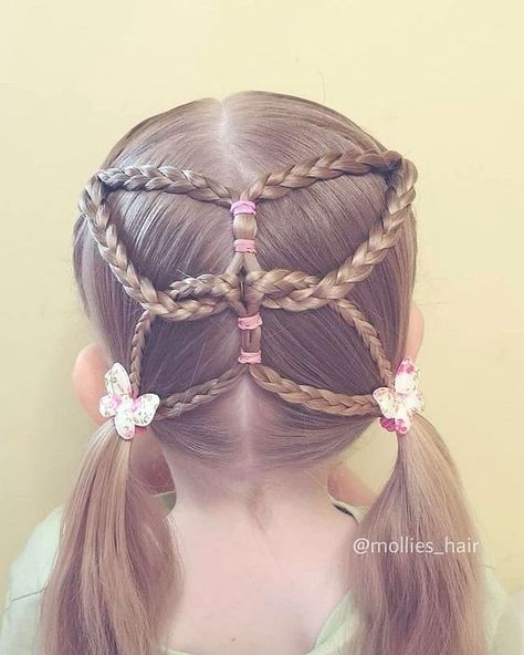 Butterfly Hairstyle, Easy Little Girl Hairstyles, Braided Hairdo, Curly Wedding Hair, Plaits Hairstyles, Wacky Hair Days, Going Out Hairstyles, Short Hair Trends, Wacky Hair