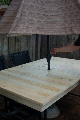 DIYP-ReCreating a Patio Table — We are THAT Family, cover a glass table with a wooden top Patio Table And Chairs Makeover, Repurpose Patio Table, Refurbished Patio Table, Patio Table Top Replacement Ideas Diy, Glass Top Patio Table Makeover, Diy Glass Patio Table Makeover, Diy Outdoor Table Top Replacement, Replace Glass Patio Table Top With Wood, Patio Table Redo