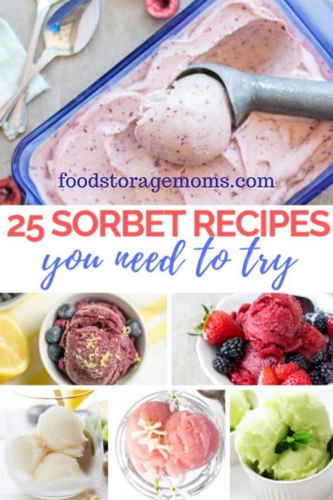 Best Sorbet Recipe, Sorbet Recipes Easy, Fruit Sorbet Recipe, Cool Desserts, Bubble Gum Ice Cream, Fruits Juice, Homemade Sorbet, Sherbet Recipes, Sorbet Is