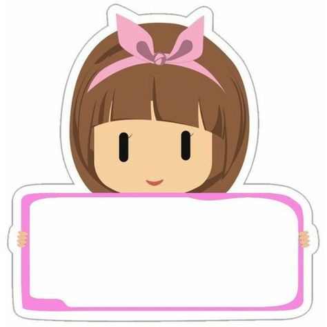 Name Tags Printable Templates Back To School, Kuromi Name Tag Template, Subject Names Designs, Name Tag Design For Kids, Nametag Templates, Name Tag For Kids, Cute Name Tags, Nametag Design, Envelope Design Template