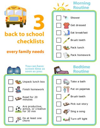 Get organized for the new school year with these 3 picture checklists every family needs: Morning Routine, Screen Time Rules, and Bedtime Routine. You can easily edit these lists to make them just right for your family. Screen Time Rules Printable, After School Checklist, Uppfostra Barn, Morning Routine Chart, Morning Routine Kids, Daily Schedule Kids, Screen Time Rules, Morning School, Morning Routine School