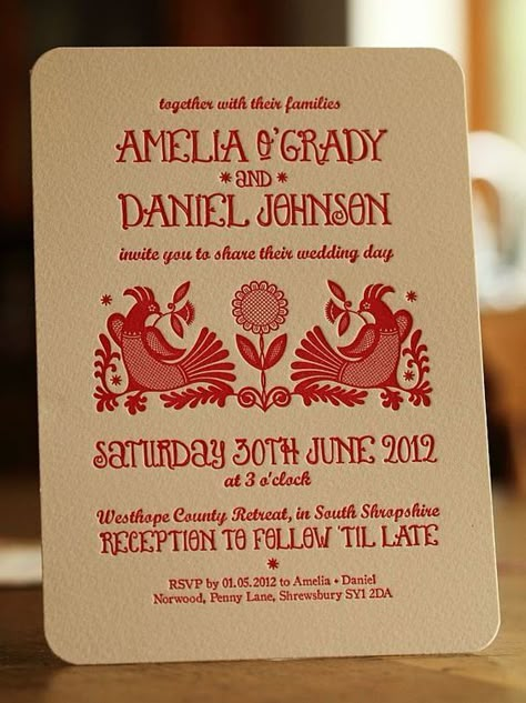 Quirky Wedding Invitations, Bird Wedding, Eclectic Wedding, Boda Mexicana, Quirky Wedding, Rustic Wedding Invitations, Letterpress Wedding Invitations, Letterpress Wedding, Beach Wedding Invitations