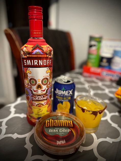 Smirnoff Tamarindo Vodka Recipes, Jumex Juice, Smirnoff Tamarindo, Boozy Snacks, Tamarind Vodka, Smirnoff Drinks, Vodka Recipes Drinks, Mix Drinks, Vodka Recipes