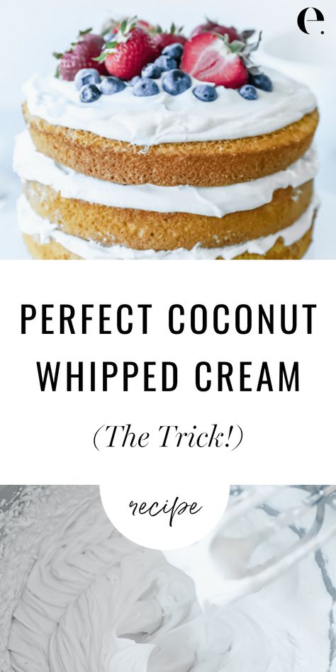 Coconut Whipped Cream Recipe, Vegan Frosting, Peanut Butter Bites, Aip Desserts, Vegan Whipped Cream, Recipes With Whipping Cream, Low Carb Peanut Butter, Coconut Frosting, Whipped Cream Frosting