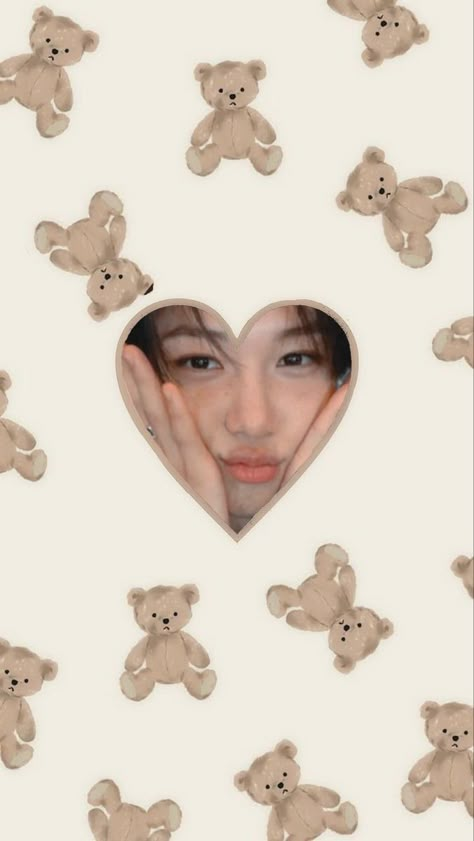 Skz Beige Wallpaper, Felix Skz Wallpaper Aesthetic, Felix Aesthetic Wallpaper, Felix Lockscreen, Stray Kids Wallpapers, Banana Wallpaper, Teddy Bear Wallpaper, Phone Photo Editing, Beige Wallpaper